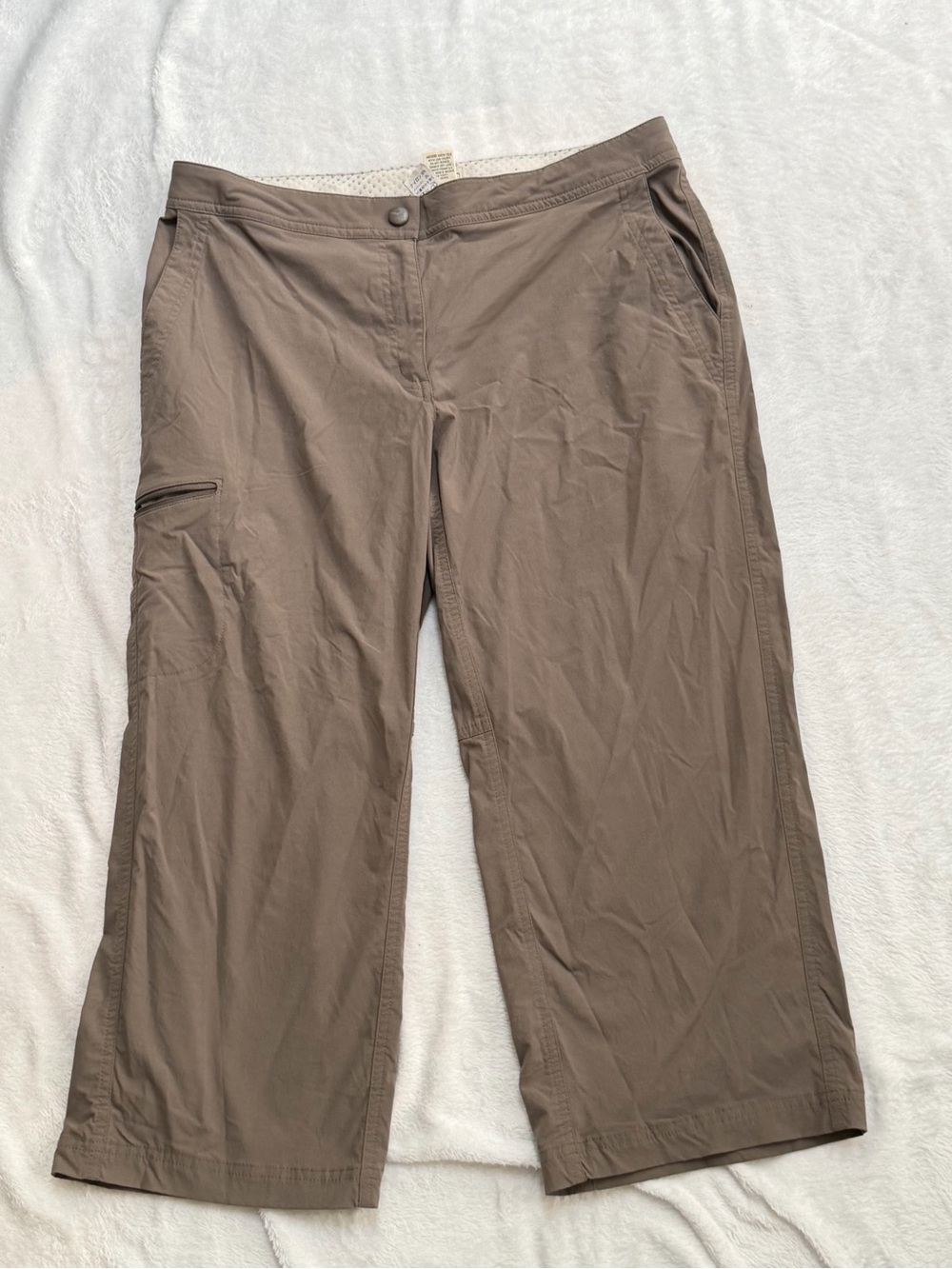 L.L.Bean Women’s Size 12 Regular Brown Stretch Hiking Capri Pants